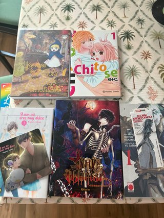Lote de 5 primeros tomos de manga.