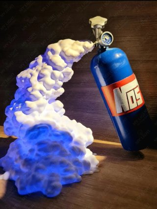 Lámpara LED Botella NOS - Efecto Humo Nitro
