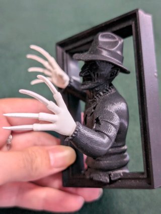 Cuadro Freddy Krueger 3D Marco