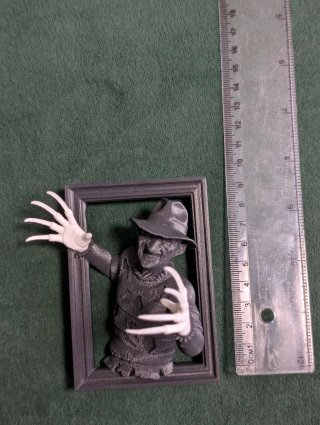 Cuadro Freddy Krueger 3D Marco