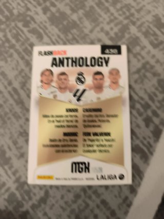 Carta Panini Flashback Anthology Real Madrid