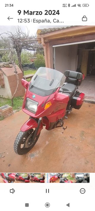 BMW K 1100 LT Roja
