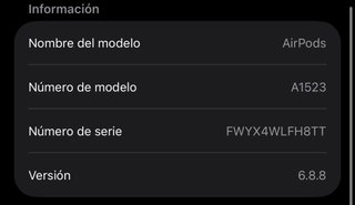Airpods con fallo de batería
