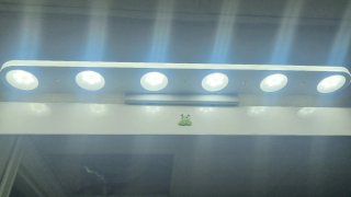 Espejo Baño 100cm LED 6 Focos + Balda
