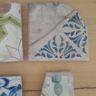 AZULEJOS ANTIGUOS BARRO SIGLO XIX