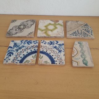 AZULEJOS ANTIGUOS BARRO SIGLO XIX