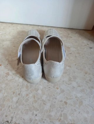 Merceditas Amarpies plateadas talla 38
