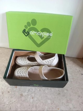 Merceditas Amarpies plateadas talla 38