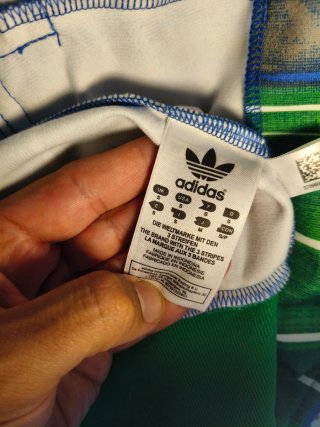 Adidas Giacca Track Blu/Verde Taglia M
