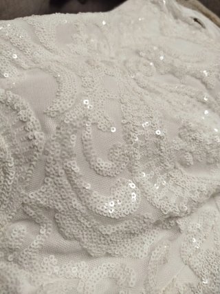 Vestido de Novia Blanco con Etiqueta