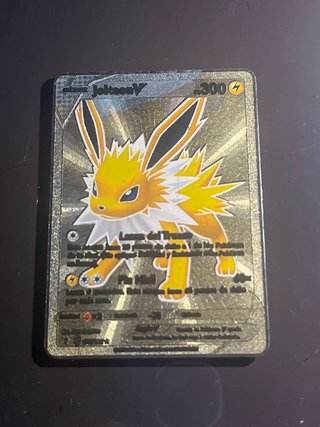 Carta Pokémon Jolteon V FanArt Metálica