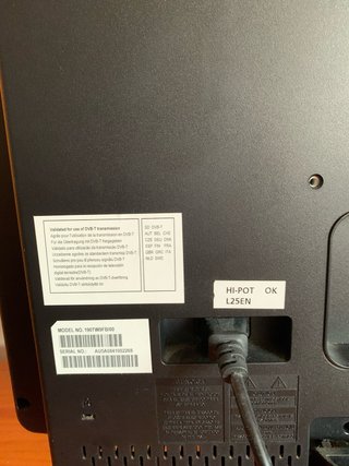 Monitor TV Philips 190TW Negro