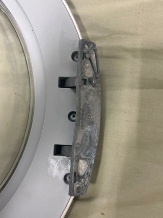 Lavadora Bosch gris puerta