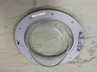 Lavadora Bosch gris puerta