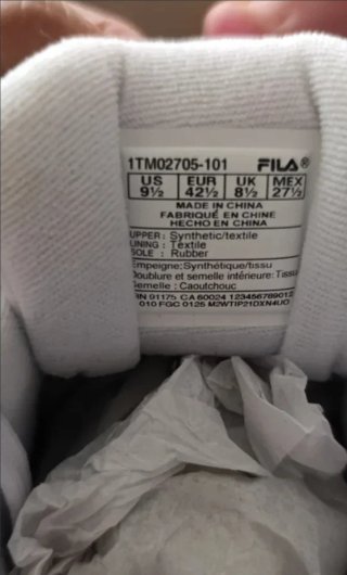 Zapatillas Fila Talla 42.5 Nuevas