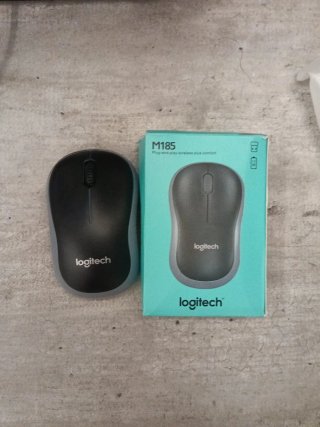 Ratón Logitech M185 Inalámbrico Negro/Gris