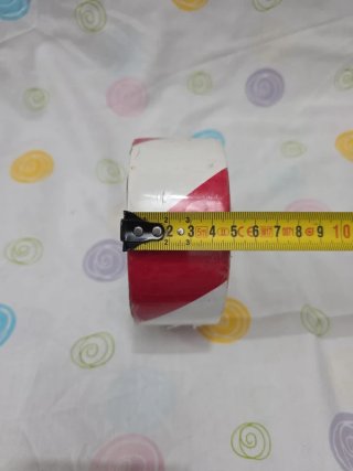 fita de sinalização / sinalizadora vermelha branca