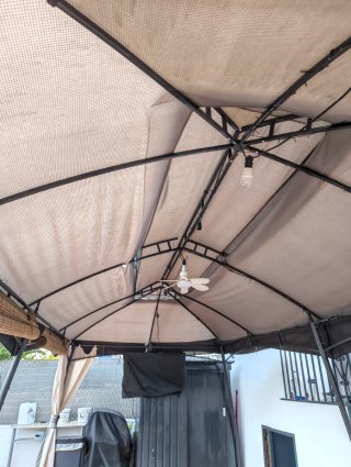 Pérgola Cenador 6x3m Beige/Gris.