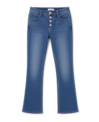 Pantalón vaquero campana tiro alto