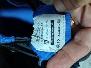 Zapatos de trabajo Chintex negros y azules