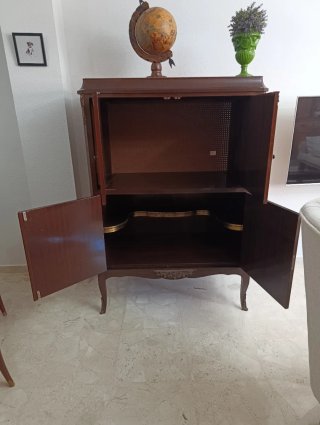 Mueble Botellero Madera y Metal