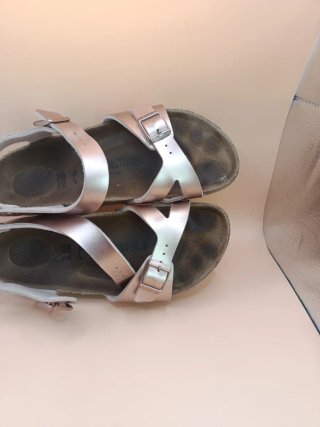 Sandalias Birkenstock Rosa/Plata