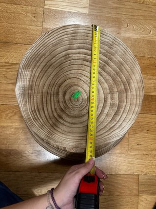 Lote 4 rodajas de madera natural para manualidades