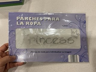 Parches para ropa Princess con brillantes