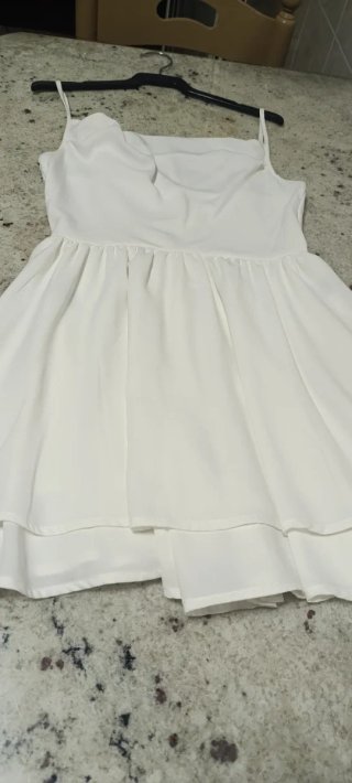Mono blanco volantes talla única