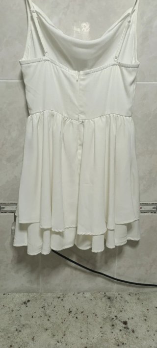 Mono blanco volantes talla única