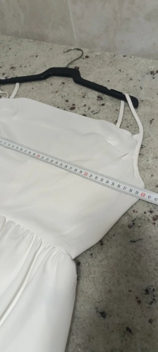 Mono blanco volantes talla única