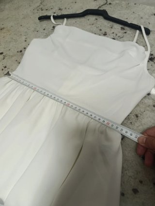 Mono blanco volantes talla única