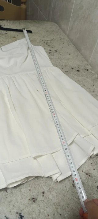 Mono blanco volantes talla única