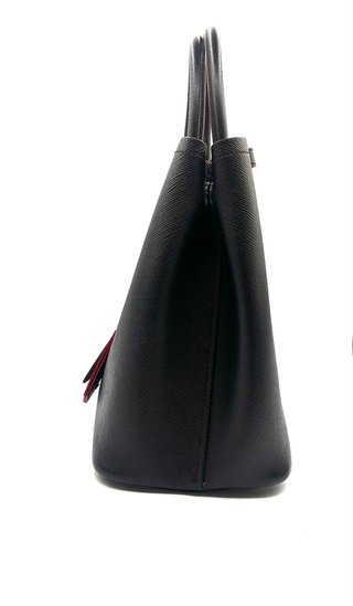 Bolso Prada Galleria Saffiano Negro y Rojo
