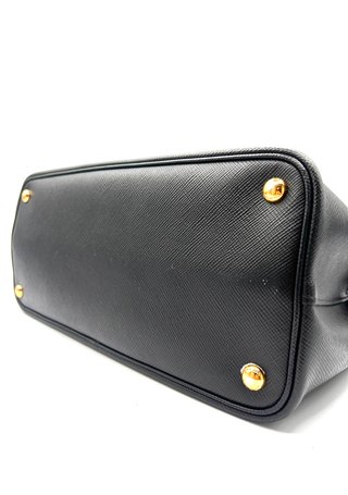 Bolso Prada Galleria Saffiano Negro y Rojo