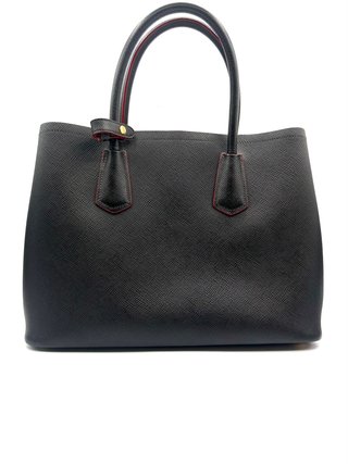 Bolso Prada Galleria Saffiano Negro y Rojo