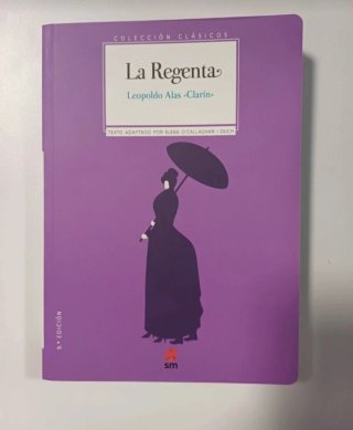 Libro "La Regenta" de lectura del instituto