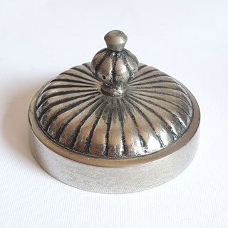 Coppia vasi indiani vetro ambrato Deco