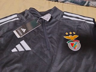 Sudadera Adidas Futbol Benfica Negra Roja