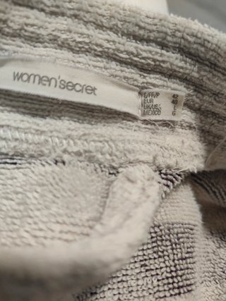 Albornoz Women'secret Talla Única Rayas