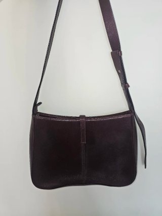 Bolso de piel marrón Laburu
