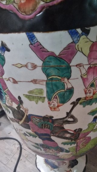 Jarrón Chino Dinastía Qing S.XIX - 59cm