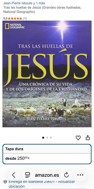 Libro: Tras las huellas de Jesús. En buen estado