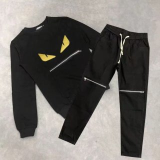 Conjunto Fendi Negro y Dorado