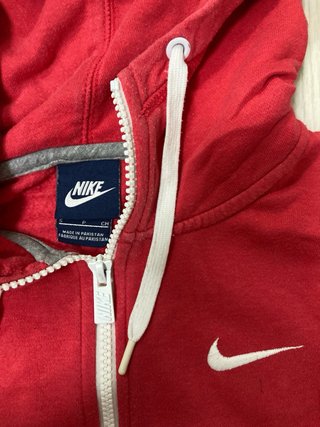 Sudadera Nike Roja Media Cremallera