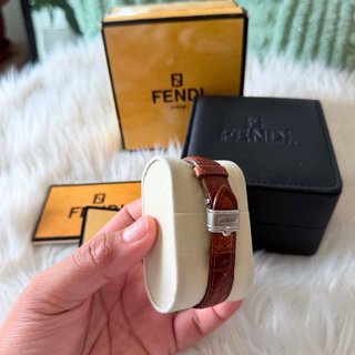 Orologio Fendi Donna Pelle Marrone Argento