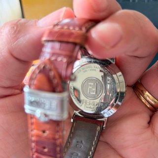 Orologio Fendi Donna Pelle Marrone Argento