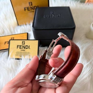 Orologio Fendi Donna Pelle Marrone Argento