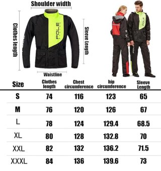 Traje de Lluvia Moto XL