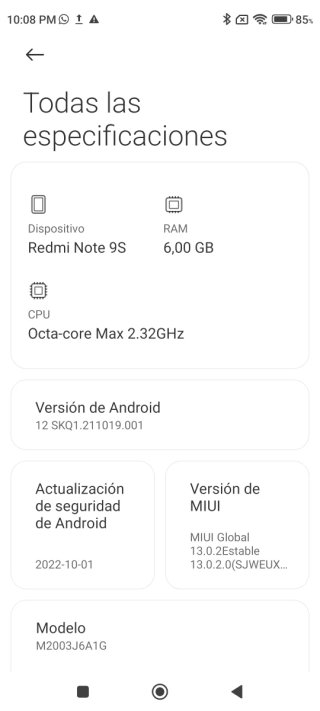 Xiaomi Redmi Note 9S